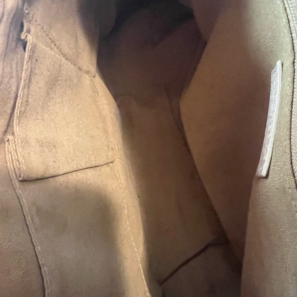 Dooney & Bourke Cream Shoulder Bag with Leather Trim - Picture 14 of 16